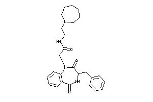 N-[2-(azepan-1-yl)ethyl]-2-(3-benzyl-2,5-diketo-3,4-dihydro-1,4-benzodiazepin-1-yl)acetamide