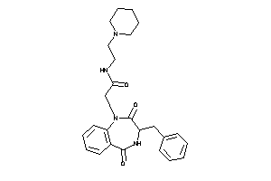 2-(3-benzyl-2,5-diketo-3,4-dihydro-1,4-benzodiazepin-1-yl)-N-(2-piperidinoethyl)acetamide