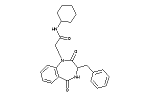 2-(3-benzyl-2,5-diketo-3,4-dihydro-1,4-benzodiazepin-1-yl)-N-cyclohexyl-acetamide