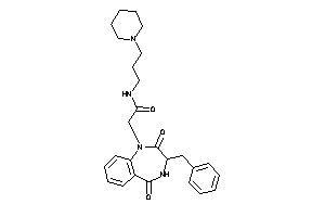 2-(3-benzyl-2,5-diketo-3,4-dihydro-1,4-benzodiazepin-1-yl)-N-(3-piperidinopropyl)acetamide