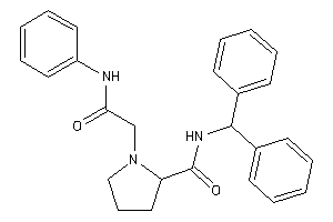 1-(2-anilino-2-keto-ethyl)-N-benzhydryl-pyrrolidine-2-carboxamide