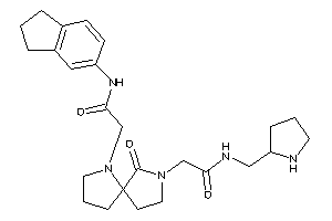 2-[6-[2-(indan-5-ylamino)-2-keto-ethyl]-4-keto-3,6-diazaspiro[4.4]nonan-3-yl]-N-(pyrrolidin-2-ylmethyl)acetamide