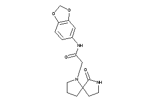 N-(1,3-benzodioxol-5-yl)-2-(6-keto-4,7-diazaspiro[4.4]nonan-4-yl)acetamide