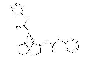 2-[4-keto-6-[2-keto-2-(1H-pyrazol-5-ylamino)ethyl]-3,6-diazaspiro[4.4]nonan-3-yl]-N-phenyl-acetamide