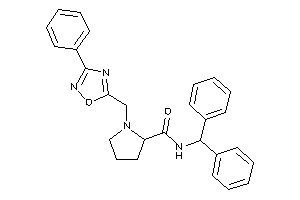 N-benzhydryl-1-[(3-phenyl-1,2,4-oxadiazol-5-yl)methyl]pyrrolidine-2-carboxamide