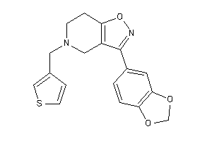 3-(1,3-benzodioxol-5-yl)-5-(3-thenyl)-6,7-dihydro-4H-isoxazolo[4,5-c]pyridine