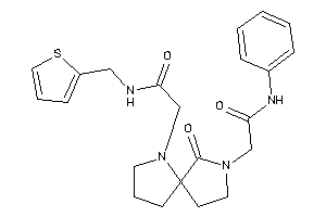 2-[7-(2-anilino-2-keto-ethyl)-6-keto-4,7-diazaspiro[4.4]nonan-4-yl]-N-(2-thenyl)acetamide