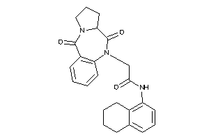 Image of 2-(6,11-diketo-6a,7,8,9-tetrahydropyrrolo[2,1-c][1,4]benzodiazepin-5-yl)-N-tetralin-5-yl-acetamide