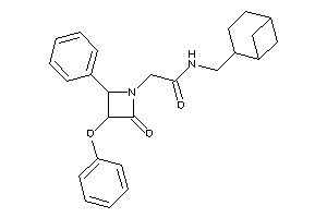 2-(2-keto-3-phenoxy-4-phenyl-azetidin-1-yl)-N-(norpinan-2-ylmethyl)acetamide