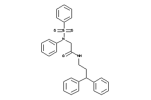 2-(N-besylanilino)-N-(3,3-diphenylpropyl)acetamide