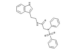 2-(N-besylanilino)-N-[2-(1H-indol-3-yl)ethyl]acetamide