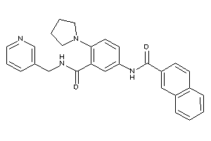 Image of N-[3-(3-pyridylmethylcarbamoyl)-4-pyrrolidino-phenyl]-2-naphthamide