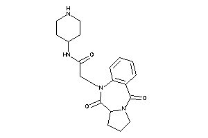 Image of 2-(6,11-diketo-6a,7,8,9-tetrahydropyrrolo[2,1-c][1,4]benzodiazepin-5-yl)-N-(4-piperidyl)acetamide