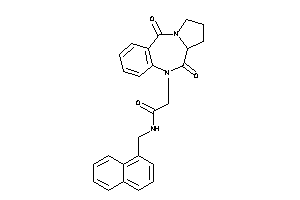 Image of 2-(6,11-diketo-6a,7,8,9-tetrahydropyrrolo[2,1-c][1,4]benzodiazepin-5-yl)-N-(1-naphthylmethyl)acetamide