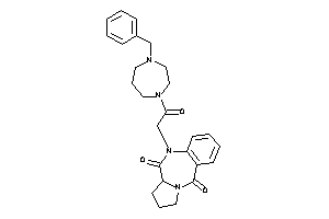 Image of 5-[2-(4-benzyl-1,4-diazepan-1-yl)-2-keto-ethyl]-6a,7,8,9-tetrahydropyrrolo[2,1-c][1,4]benzodiazepine-6,11-quinone