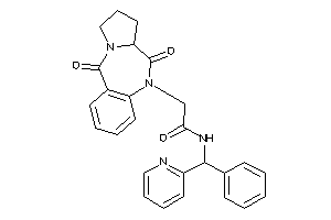 Image of 2-(6,11-diketo-6a,7,8,9-tetrahydropyrrolo[2,1-c][1,4]benzodiazepin-5-yl)-N-[phenyl(2-pyridyl)methyl]acetamide