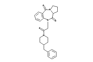 Image of 5-[2-(4-benzylpiperidino)-2-keto-ethyl]-6a,7,8,9-tetrahydropyrrolo[2,1-c][1,4]benzodiazepine-6,11-quinone