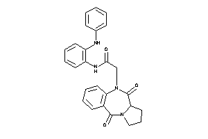 N-(2-anilinophenyl)-2-(6,11-diketo-6a,7,8,9-tetrahydropyrrolo[2,1-c][1,4]benzodiazepin-5-yl)acetamide