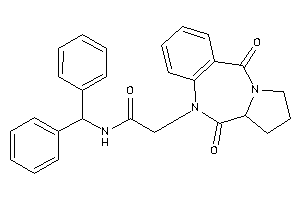 N-benzhydryl-2-(6,11-diketo-6a,7,8,9-tetrahydropyrrolo[2,1-c][1,4]benzodiazepin-5-yl)acetamide