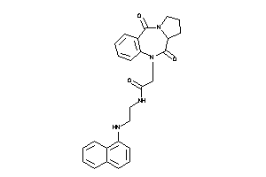 2-(6,11-diketo-6a,7,8,9-tetrahydropyrrolo[2,1-c][1,4]benzodiazepin-5-yl)-N-[2-(1-naphthylamino)ethyl]acetamide