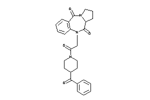 5-[2-(4-benzoylpiperidino)-2-keto-ethyl]-6a,7,8,9-tetrahydropyrrolo[2,1-c][1,4]benzodiazepine-6,11-quinone