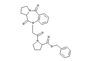 Image of 1-[2-(6,11-diketo-6a,7,8,9-tetrahydropyrrolo[2,1-c][1,4]benzodiazepin-5-yl)acetyl]pyrrolidine-2-carboxylic Acid Benzyl Ester