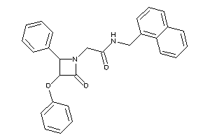 2-(2-keto-3-phenoxy-4-phenyl-azetidin-1-yl)-N-(1-naphthylmethyl)acetamide