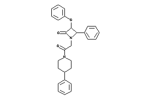 1-[2-keto-2-(4-phenylpiperidino)ethyl]-3-phenoxy-4-phenyl-azetidin-2-one