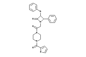 1-[2-[4-(2-furoyl)piperazino]-2-keto-ethyl]-3-phenoxy-4-phenyl-azetidin-2-one