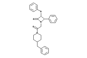 1-[2-(4-benzylpiperidino)-2-keto-ethyl]-3-phenoxy-4-phenyl-azetidin-2-one