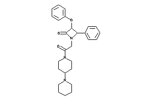 1-[2-keto-2-(4-piperidinopiperidino)ethyl]-3-phenoxy-4-phenyl-azetidin-2-one