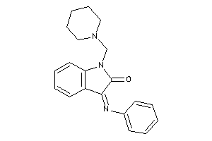 Image of 3-phenylimino-1-(piperidinomethyl)oxindole