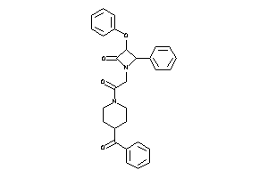 1-[2-(4-benzoylpiperidino)-2-keto-ethyl]-3-phenoxy-4-phenyl-azetidin-2-one