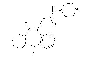 2-(6,12-diketo-7,8,9,10-tetrahydro-6aH-pyrido[2,1-c][1,4]benzodiazepin-5-yl)-N-(4-piperidyl)acetamide