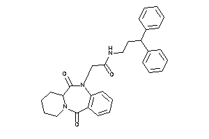 Image of 2-(6,12-diketo-7,8,9,10-tetrahydro-6aH-pyrido[2,1-c][1,4]benzodiazepin-5-yl)-N-(3,3-diphenylpropyl)acetamide