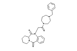 5-[2-(4-benzyl-1,4-diazepan-1-yl)-2-keto-ethyl]-7,8,9,10-tetrahydro-6aH-pyrido[2,1-c][1,4]benzodiazepine-6,12-quinone