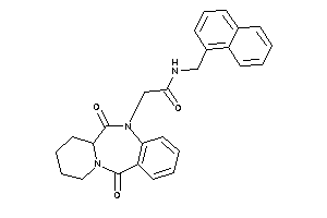 Image of 2-(6,12-diketo-7,8,9,10-tetrahydro-6aH-pyrido[2,1-c][1,4]benzodiazepin-5-yl)-N-(1-naphthylmethyl)acetamide