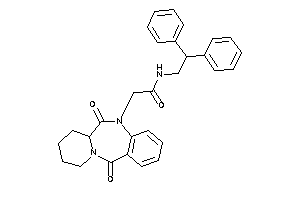 2-(6,12-diketo-7,8,9,10-tetrahydro-6aH-pyrido[2,1-c][1,4]benzodiazepin-5-yl)-N-(2,2-diphenylethyl)acetamide