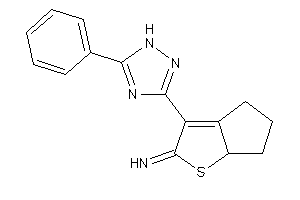 [3-(5-phenyl-1H-1,2,4-triazol-3-yl)-4,5,6,6a-tetrahydrocyclopenta[b]thiophen-2-ylidene]amine