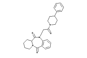 5-[2-keto-2-(4-phenylpiperidino)ethyl]-7,8,9,10-tetrahydro-6aH-pyrido[2,1-c][1,4]benzodiazepine-6,12-quinone