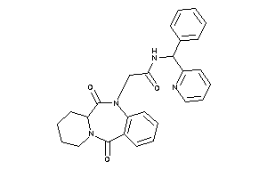 2-(6,12-diketo-7,8,9,10-tetrahydro-6aH-pyrido[2,1-c][1,4]benzodiazepin-5-yl)-N-[phenyl(2-pyridyl)methyl]acetamide