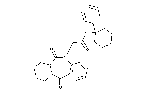 Image of 2-(6,12-diketo-7,8,9,10-tetrahydro-6aH-pyrido[2,1-c][1,4]benzodiazepin-5-yl)-N-(1-phenylcyclohexyl)acetamide