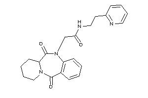 2-(6,12-diketo-7,8,9,10-tetrahydro-6aH-pyrido[2,1-c][1,4]benzodiazepin-5-yl)-N-[2-(2-pyridyl)ethyl]acetamide