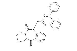 N-benzhydryl-2-(6,12-diketo-7,8,9,10-tetrahydro-6aH-pyrido[2,1-c][1,4]benzodiazepin-5-yl)acetamide