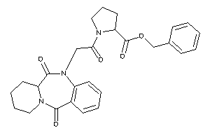 1-[2-(6,12-diketo-7,8,9,10-tetrahydro-6aH-pyrido[2,1-c][1,4]benzodiazepin-5-yl)acetyl]pyrrolidine-2-carboxylic Acid Benzyl Ester