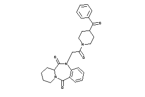 5-[2-(4-benzoylpiperidino)-2-keto-ethyl]-7,8,9,10-tetrahydro-6aH-pyrido[2,1-c][1,4]benzodiazepine-6,12-quinone