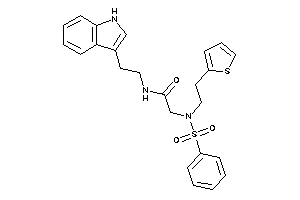 Image of 2-[besyl-[2-(2-thienyl)ethyl]amino]-N-[2-(1H-indol-3-yl)ethyl]acetamide