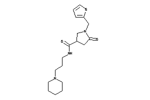 5-keto-N-(3-piperidinopropyl)-1-(2-thenyl)pyrrolidine-3-carboxamide