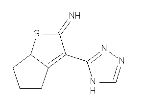 Image of [3-(4H-1,2,4-triazol-3-yl)-4,5,6,6a-tetrahydrocyclopenta[b]thiophen-2-ylidene]amine