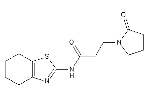 3-(2-ketopyrrolidino)-N-(4,5,6,7-tetrahydro-1,3-benzothiazol-2-yl)propionamide